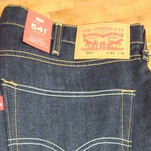 New Levi's men's 541 athletic straight fit jeans